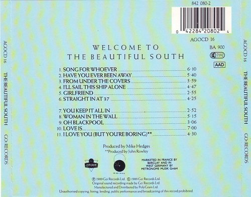The Beautiful South - Welcome To The Beautiful South (1989) Lossless