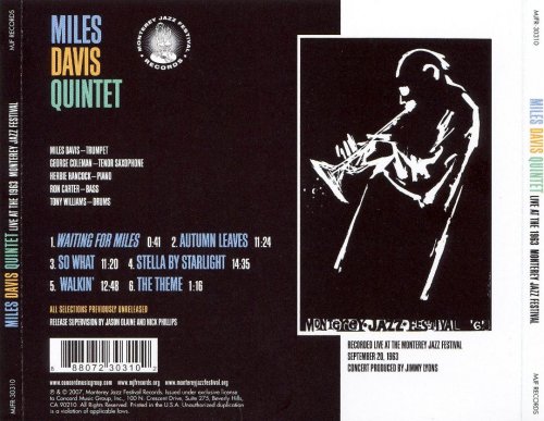 Miles Davis - Live in the 1963 Monterey Jazz Festival (1963) FLAC