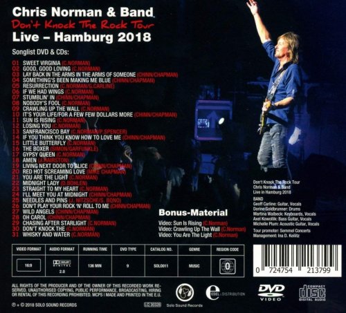 Chris Norman & Band - Don't Knock the Rock Tour (2018) 320 kbps