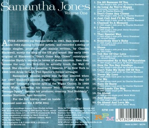 Samantha Jones - Surrounded By A Ray Of Sunshine: The United Artists Recordings (1964-68/2000)