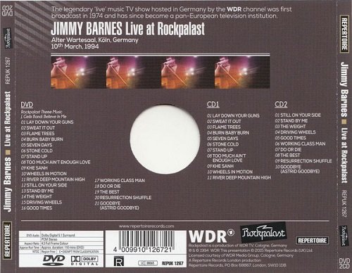 Jimmy Barnes - Live At Rockpalast (1994/2015)