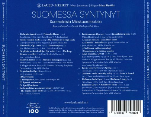 Laulu-Miehet Male Voice Choir & Matti Hyökki - Born in Finland (2017)