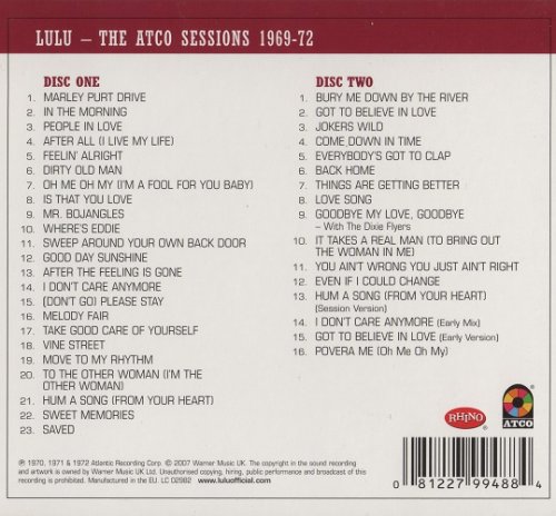 LULU - The Atco Sessions (1969-72) (2CD)