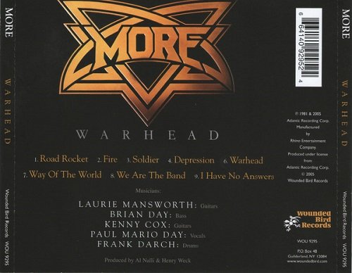 More - Warhead (Reissue) (1981/2005)