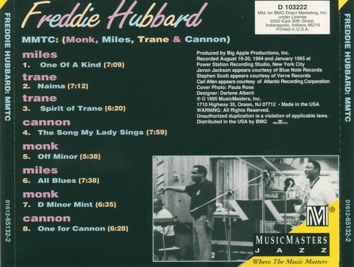 Freddie Hubbard - MMTC (1995) Cd Rip