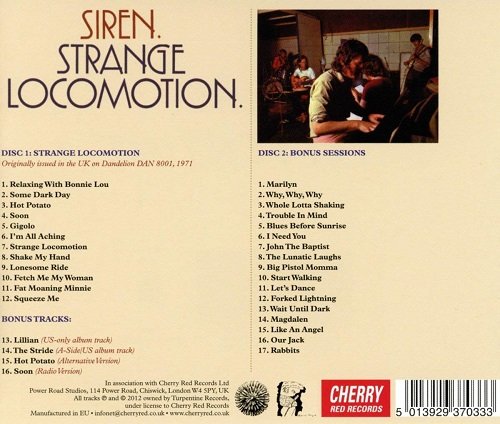 Siren - Strange Locomotion (Reissue) (1971/2014)